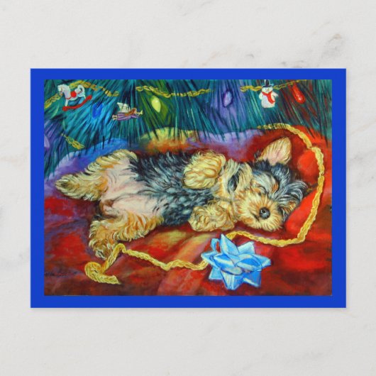 ヨークシャーテリア ポストカード (正面)