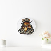 ヨークシャーテリア ラウンド壁時計 (ホーム)