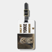 ヨークシャーテリア ラゲッジタグ (正面縦)