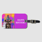 ヨークシャーテリア ラゲッジタグ (正面横)