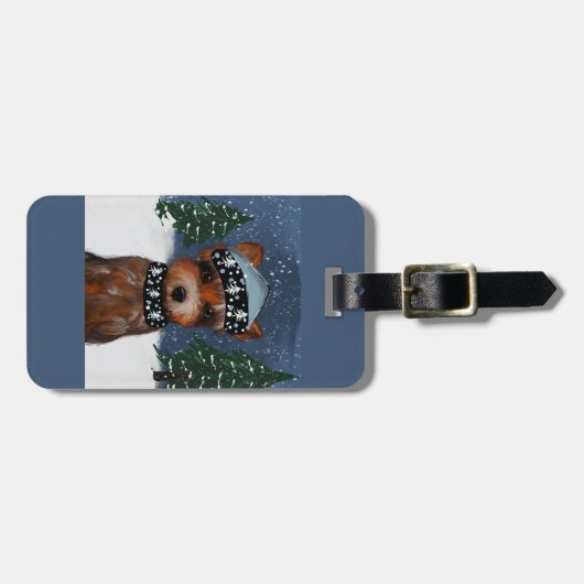 ヨークシャーテリア ラゲッジタグ (正面横)