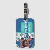 ヨークシャーテリア ラゲッジタグ (正面縦)