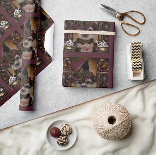 ヨークシャーテリア ラッピングペーパー (クラフト)