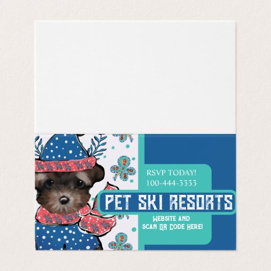 ヨークシャーテリア 名刺 (外部フラット)