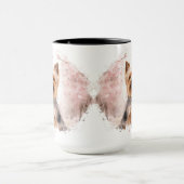 ヨークシャーテリア 桜 水彩画 ギフト マグカップ (中央)