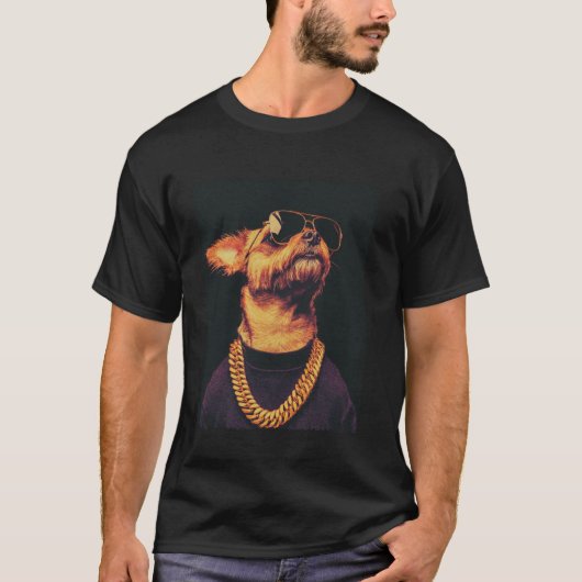 ヨークシャーテリア 笑える犬 Tシャツ (正面)