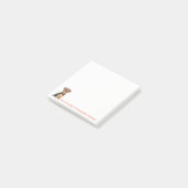 ヨークシャーテリア(赤い弓のノート付き) ポストイット (アングル)