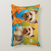 ヨークシャーテリア–4 アクセントクッション (正面(垂直))