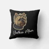 ヨークシャーテリアMom 16x16 クッション (裏面)