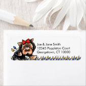 ヨークシャーテリアnチューリップ ラベル (インサイチュ)