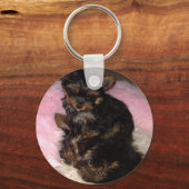 ヨークシャーテリアPupsキーチェーン キーホルダー (正面)