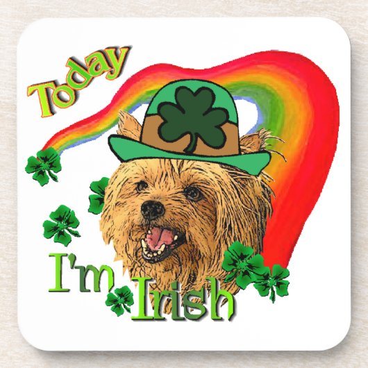 ヨークシャーテリアSt patricks コースター (正面)