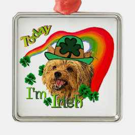 ヨークシャーテリアSt patricks メタルオーナメント