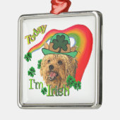 ヨークシャーテリアSt patricks メタルオーナメント (左)