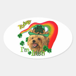 ヨークシャーテリアSt patricks 楕円形シール