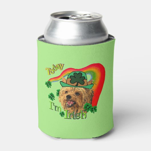 ヨークシャーテリアSt patricks day 缶クーラー (缶正面)