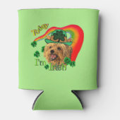 ヨークシャーテリアSt patricks day 缶クーラー (正面)