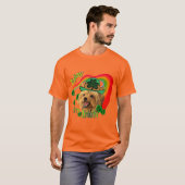 ヨークシャーテリアSt patricks Tシャツ (正面フル)