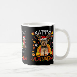 ヨークシャードッグハロウィーンクリスマスハッピーハロサンキュー コーヒーマグカップ