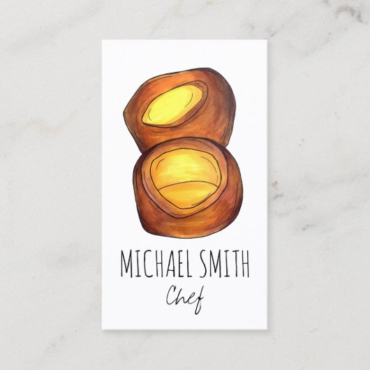 ヨークシャープディング北イングランド英国食 名刺 (正面)