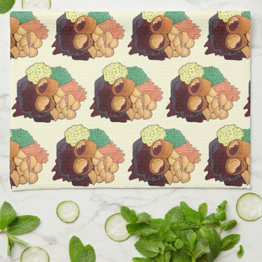 ヨークシャープディング日曜日英国料理ロースト キッチンタオル (折り畳み)