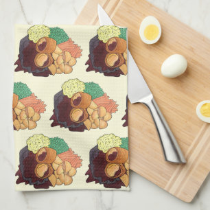 ヨークシャープディング日曜日英国料理ロースト キッチンタオル