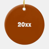 ヨークシャープディング日曜日英国料理ロースト セラミックオーナメント (裏面)