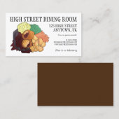 ヨークシャープディング日曜日英国料理ロースト 名刺 (正面/裏面)