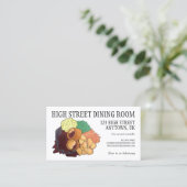 ヨークシャープディング日曜日英国料理ロースト 名刺 (スタンド正面)