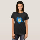 ヨークシャーヨークシャー世界地図 Tシャツ (正面フル)