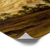 ヨークシャー州リッチモンド城c.1640-41 (油入り窓) ポスター (角)