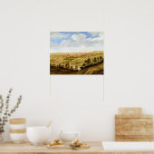 ヨークシャー州リッチモンド城c.1640-41 (油入り窓) ポスター (キッチン)