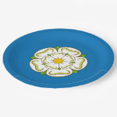 ヨークシャー州旗 ペーパープレート (アングル)