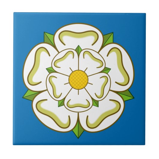 ヨークシャー州旗(英国) タイル (正面)