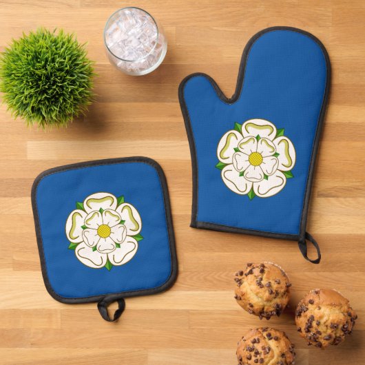 ヨークシャー州旗 鍋つかみ&鍋敷きセット (トップダウン)