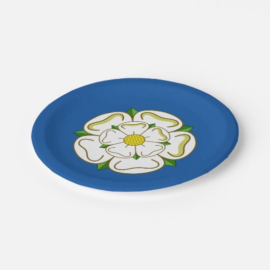 ヨークシャー州運動会州旗 ペーパープレート (アングル)