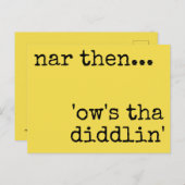 ヨークシャー方言のはがき ポストカード (正面/裏面)