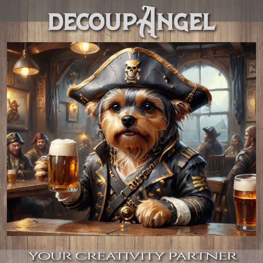 ヨークシャー海賊殿でビールを飲む 薄葉紙