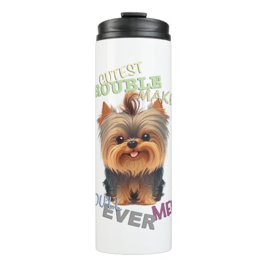 ヨークシャー犬の最もカッティングトラブルメーカーかわいい可愛い タンブラー (正面)