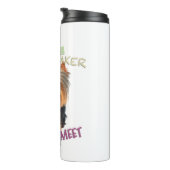 ヨークシャー犬の最もカッティングトラブルメーカーかわいい可愛い タンブラー (回転右)