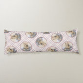 ヨークシャー絵を描テリアの可愛いオリジナルドッグアート ボディピロー (裏面)