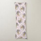 ヨークシャー絵を描テリアの可愛いオリジナルドッグアート ボディピロー (正面縦)