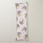 ヨークシャー絵を描テリアの可愛いオリジナルドッグアート ボディピロー (裏面 (縦))