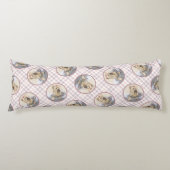 ヨークシャー絵を描テリアの可愛いオリジナルドッグアート ボディピロー (正面)