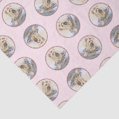 ヨークシャー絵を描テリアの可愛いオリジナルドッグアート 薄葉紙 (詳細)