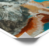 ヨークシャー絵を描テリアズバイアルフレッドキツネ ポスター (角)