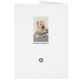 ヨークシャー絵画テリアの – かわいいオリジナルドッグアート (裏面)