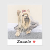 ヨークシャー絵画テリアの – かわいいオリジナルドッグアート シール (シート)
