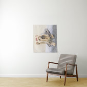 ヨークシャー絵画テリアの – かわいいオリジナルドッグアート タペストリー (インサイチュ)