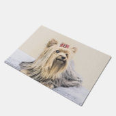 ヨークシャー絵画テリアの – かわいいオリジナルドッグアート ドアマット (アングル)